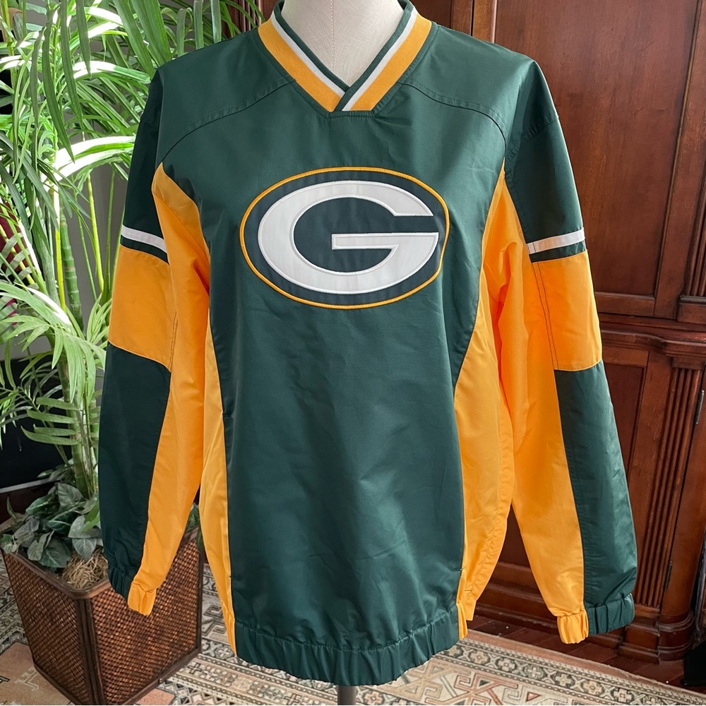Vintage NFL Team Apparel Green Bay Packers Windbreaker  Mens Small